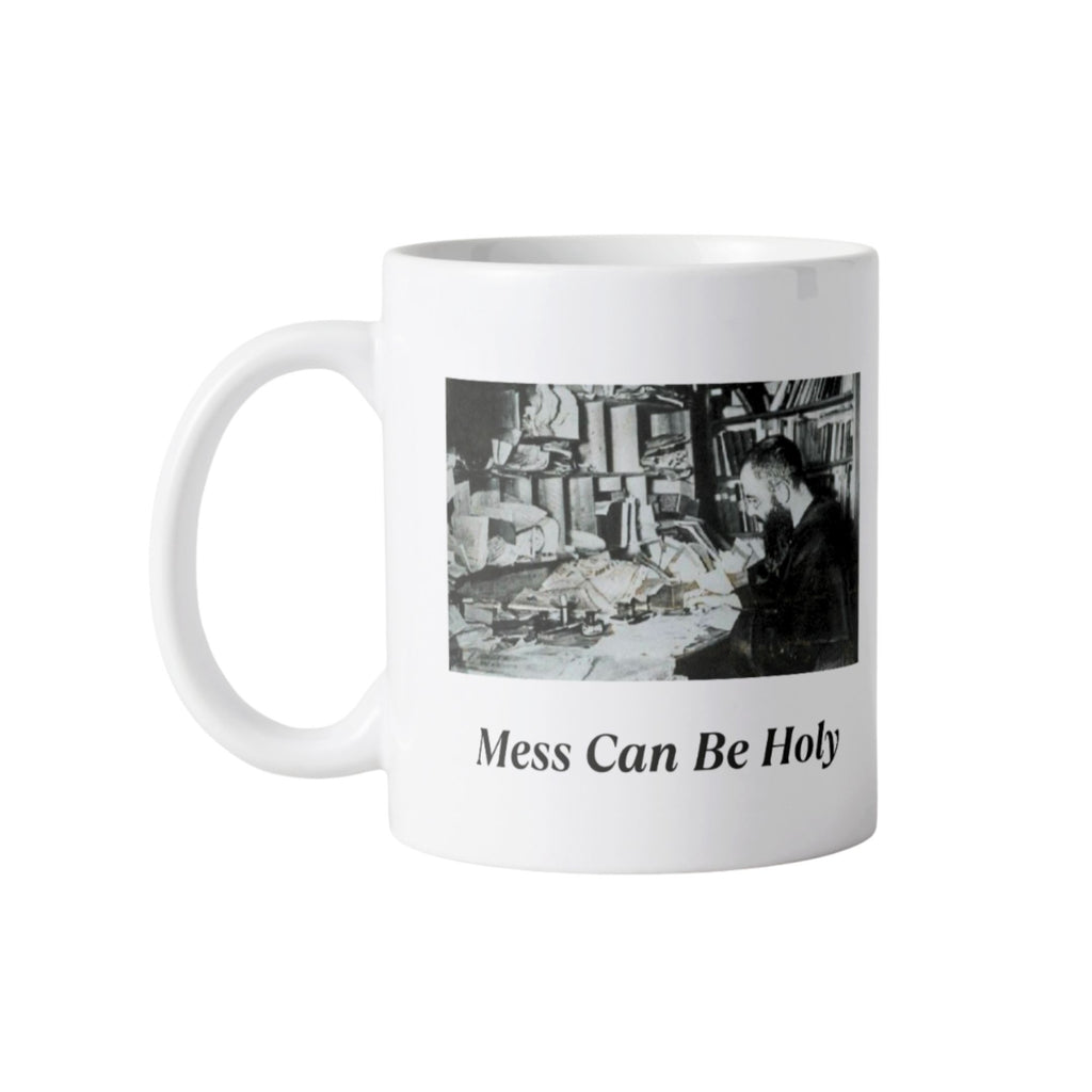 "Mess Can Be Holy" – St. Maximilian Kolbe Mug