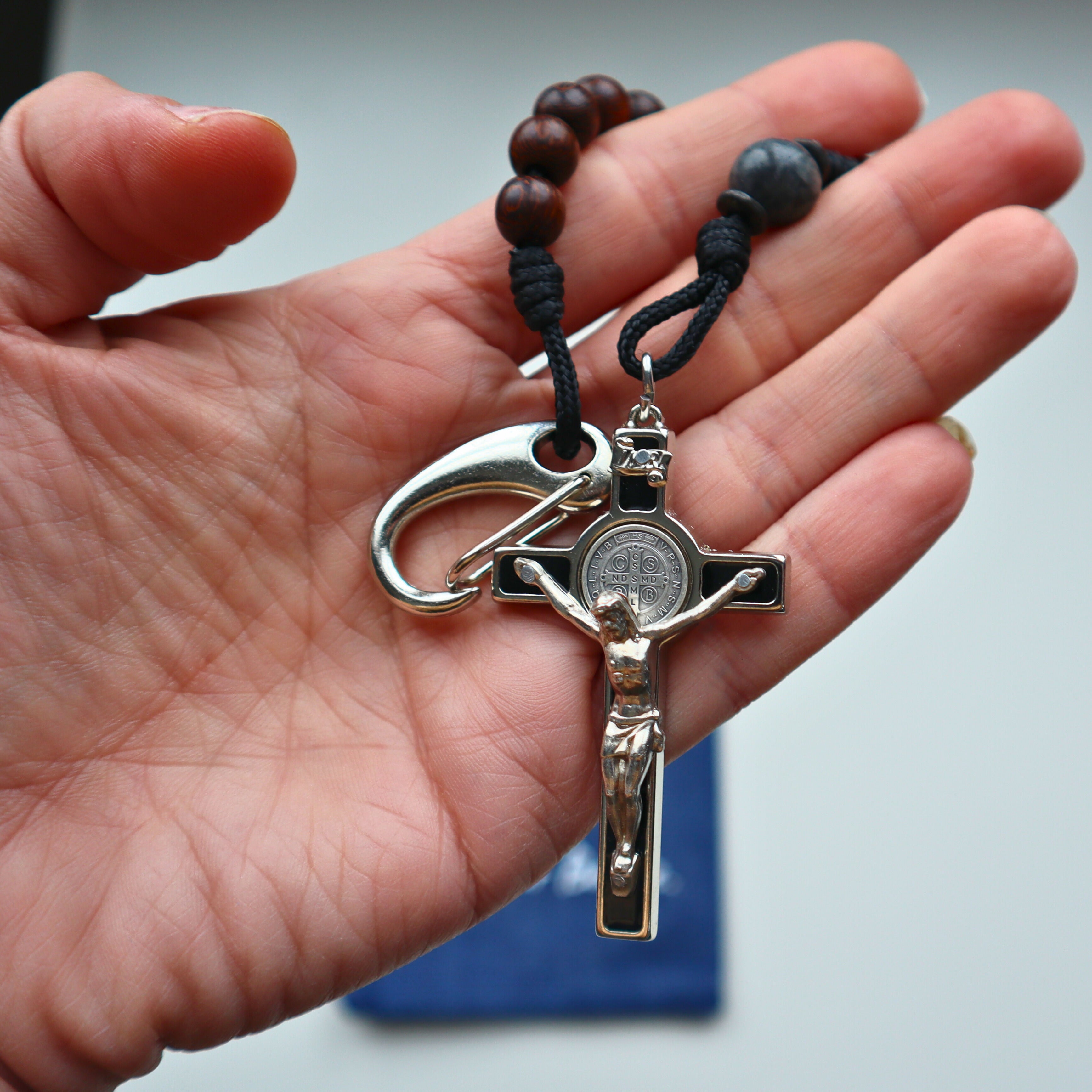 Wooden Pocket Rosary- Immaculata Design